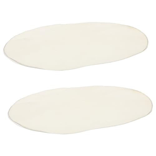 BESTonZON 2 Stück Trommeloberfläche Trommelfell Trommelersatzteile Fell Für Trommel Mit Trommelfell Teilersatz Handlederbezüge Passend Für Musikalische Dejembe Trommelteile Beige von BESTonZON