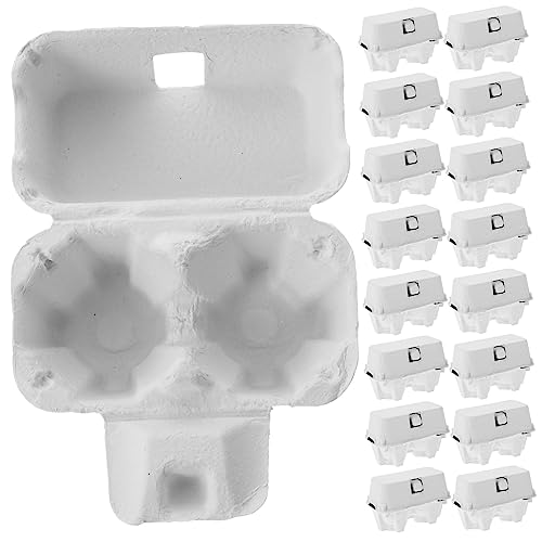 BESTonZON 24 Stück Kartons Zellstoffkarton aus Eierpapier Eierträgertablett Eierhalter für den Kühlschrank Ei-Bulk-Halter Eierkarton einheimische Eier Fruchtfleischschale reisen von BESTonZON