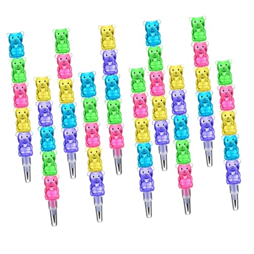 BESTonZON 36 Stk Bleistift Geburtstagsstifte Für Kinder Valentinsstifte Für Kinder Schulstifte Für Kinder Osterstifte Regenbogenstifte Stapelbare Buntstifte Neues Material von BESTonZON