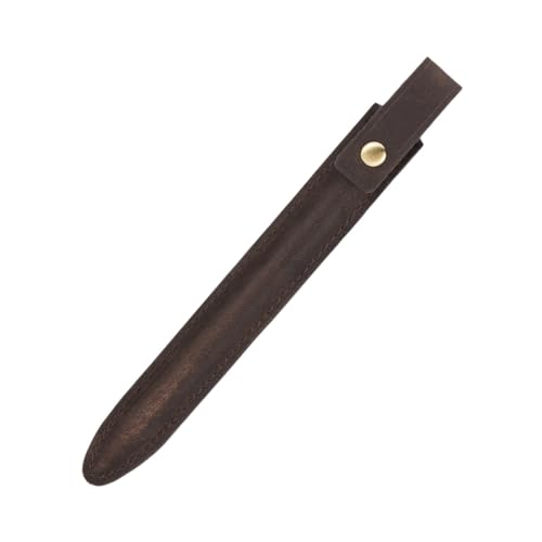 BESTonZON 3st Ii-Set Handschriftstifte Federmäppchen Aus Pu-Leder Stiftetui Aus Leder Stifthalter Notebook-stiftabdeckung Aufbewahrungstasche Echtes Leder Jahrgang Zweite Generation von BESTonZON