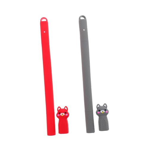 BESTonZON 4 Stück Schutzhülle der zweiten Generation Cute Pencil case stifte Box Set kreative Stiftspitze Anti- -Stifthülle staubdicht Etui geschrieben Feder zweite Generation Kieselgel von BESTonZON