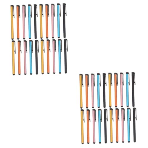 BESTonZON 40 STK Flachbildschirm Disc-Stylus-Touchscreen Eingabestift Tablet-Präzisionsstift kapazitive Stylus-Stifte Berührungsempfindlicher Bildschirm Kapazitiver Stift Aluminiumlegierung von BESTonZON