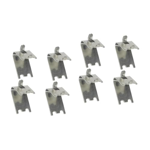 BESTonZON 8 Stk Regale Aus Edelstahl Metall Clip Halterung Regal Gefrierschrank Tragrahmen Regalschnalle Gefrierschrank Regal Aus Edelstahl Kühlschrank Mit Gefrierfach Laminieren Ersetzen von BESTonZON