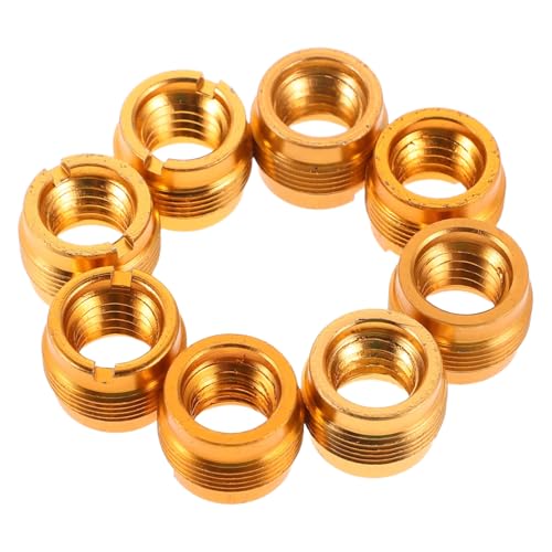 BESTonZON 8-Teiliges Set Mikrofon-Clip Mikrofon Zubehör Mikrofonkonvertierungsanschluss Adapter für Mikrofongewinde Mikrofonständer schraube Gewindeadapter Metall Golden von BESTonZON