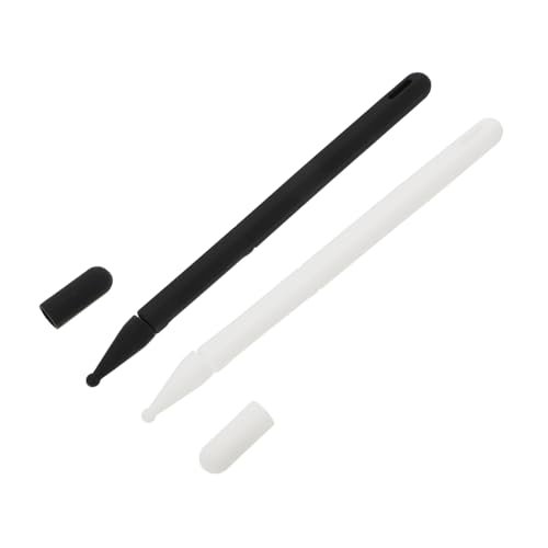 BESTonZON Ärmel 2st Etui Rutschfester Stiftschutz Schutzhülle Stifthülle Stiftabdeckung Kieselgel Bleistift Weiß Stifthülle Aus Silikon von BESTonZON