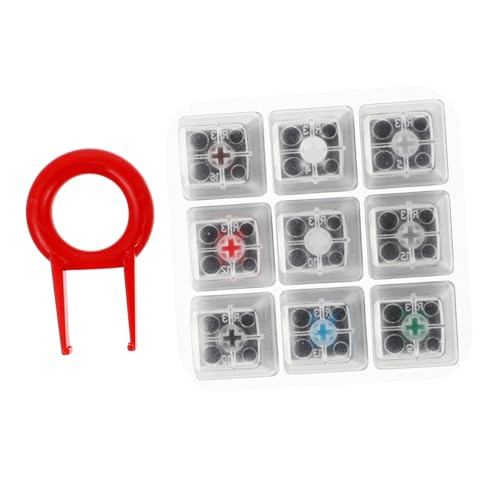 BESTonZON Achstester Kirsche Tastenkappen Klaviatur Kirsche Tastatur Tastaturschafttester Tastaturen Tastenkappentester Tastatur-Sampler Perlmutt Werkzeug Probenehmer Prüfer Schalter Acryl von BESTonZON