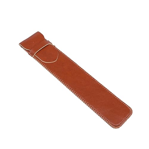 BESTonZON Federtasche für Handschrift Schutzabdeckung für kapazitiven Stift Bleistifte Eingabestift Apfel Lederetui Schutzhülle aus Leder Kapazitiver Stift zweite Generation von BESTonZON