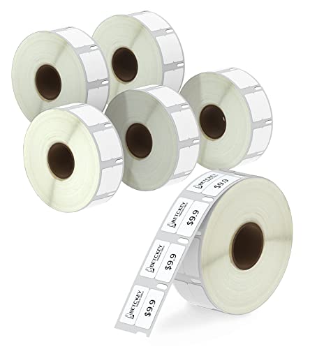 BETCKEY - 6 Rollen Ablösbar Mehrzwecketiketten (Klein) Kompatibel mit DYMO 11353, 13mm x 25mm, 6000 Selbstklebende Etiketten für LabelWriter 450, 4XL NICHT passend 550 oder 5XL von BETCKEY