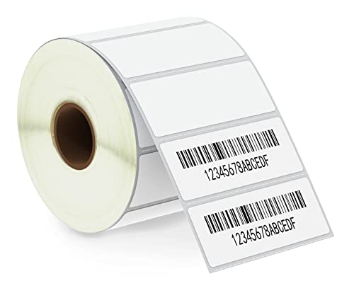 BETCKEY - 67mm x 25mm(2,625 in x 1 in) Perforierte Dateiordner/Adresse Thermoetiketten Kompatibel mit Zebra und weiteren Druckern [1 Rolle/2000 Etiketten] von BETCKEY
