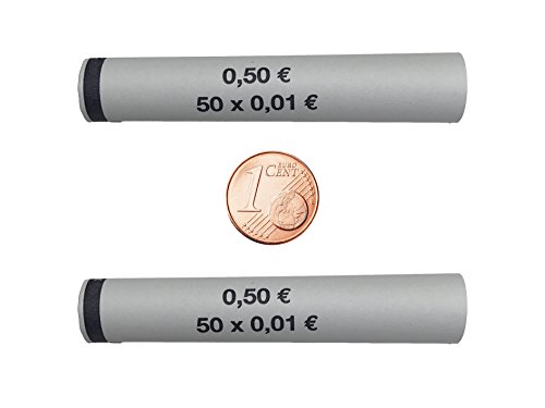 Münzhülsen für alle Münzen 1 Cent bis 2 Euro (1 Cent - 90 Stück) von BETEC