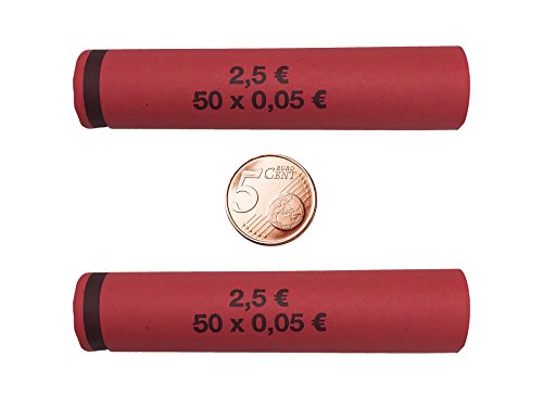 Münzhülsen für alle Münzen 1 Cent bis 2 Euro (5 Cent - 112 Stück) von BETEC