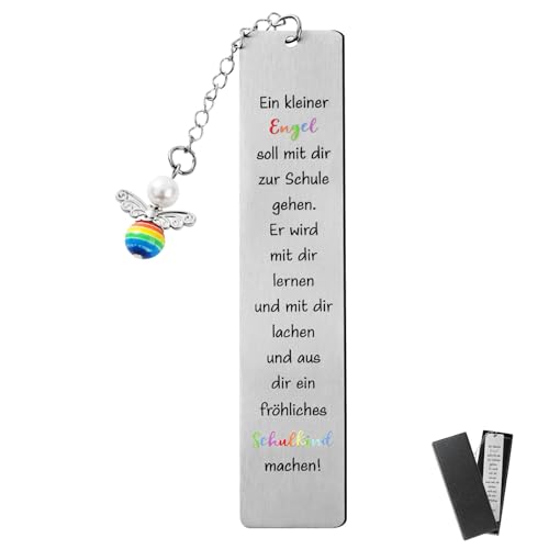 BETESSIN Einschulung Geschenke Jungen Mädchen - Schutzengel Lesezeichen Schulkind - Schultüte Füllung - Originelle Geschenkidee zum Schulanfang Glücksbringer - inkl. Schwarze Hülle BETESSIN Einschulung Geschenke Jungen Mädchen - Schutzengel Lesezeichen Schulkind - Schultüte Füllung - Originelle Geschenkidee zum Schulanfang Glücksbringer - inkl. Schwarze Hülle von BETESSIN