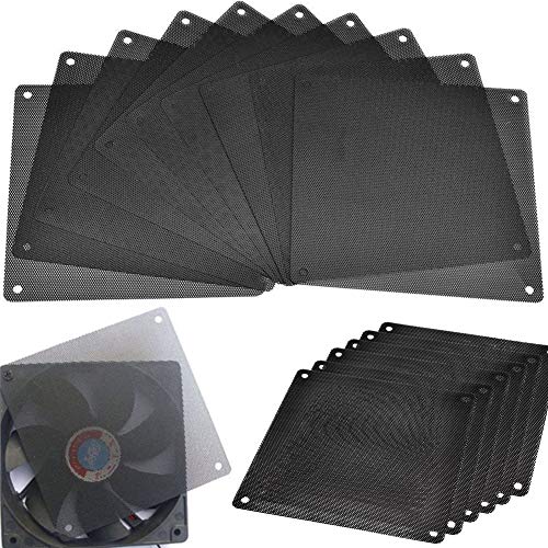 BETOY 20 TLG 120x120mm PVC PC Kühler Lüfter Staub Filter Fan Staubdicht Case Cover Computer Mesh 12cm * 12cm, Lüftergitter Staubfilter Filtermatte Gehäuselüfter, Schwarze von BETOY