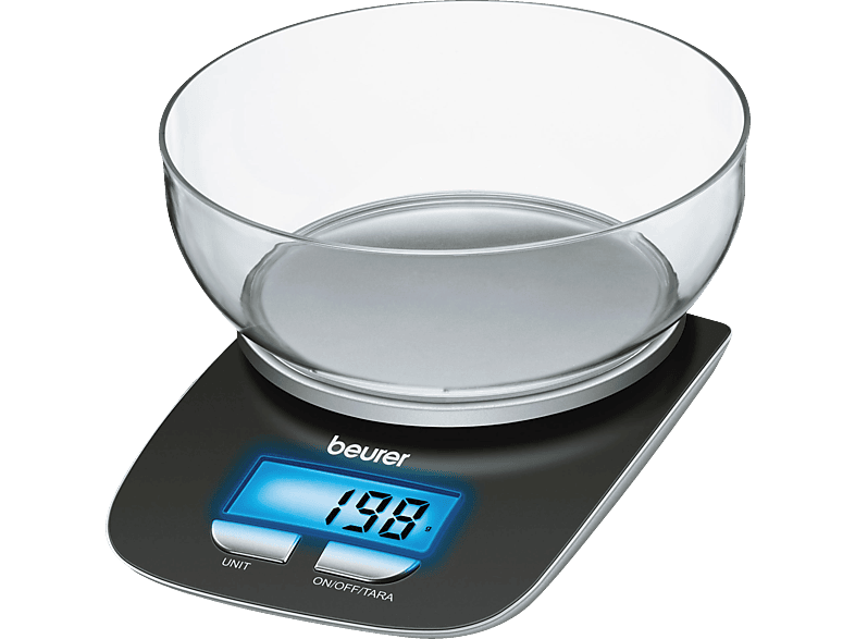 BEURER 704.15 KS 25 Küchenwaage, Max. Tragkraft: 3 kg, Standwaage von BEURER