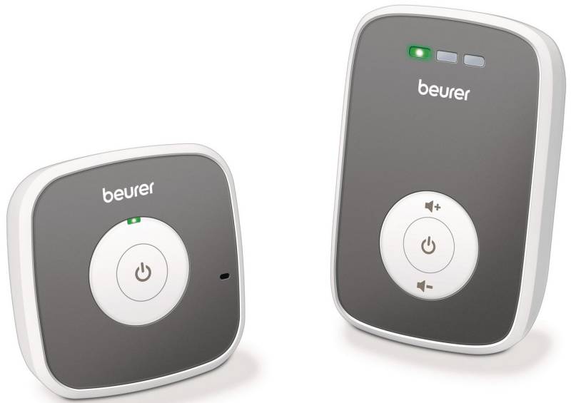 BEURER Babyphone BY 33 mit optischer Geräuschpegelüberwachung und LED-Anzeige, Reichweitenkontrolle mit akustischem Signal von BEURER