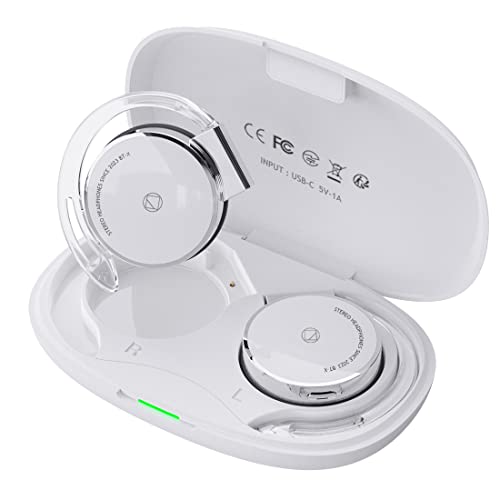 BEVCEFCC Open Ear Kopfhörer Bluetooth, Bluetooth 5.3, On Ear Kopfhörer Bluetooth, 15 Stunden Musikwiedergabe, Bluetooth Kopfhörer Over-Ear, Schmerzlos zu Tragen, Clip on Ear Kopfhörer, für Work von BEVCEFCC