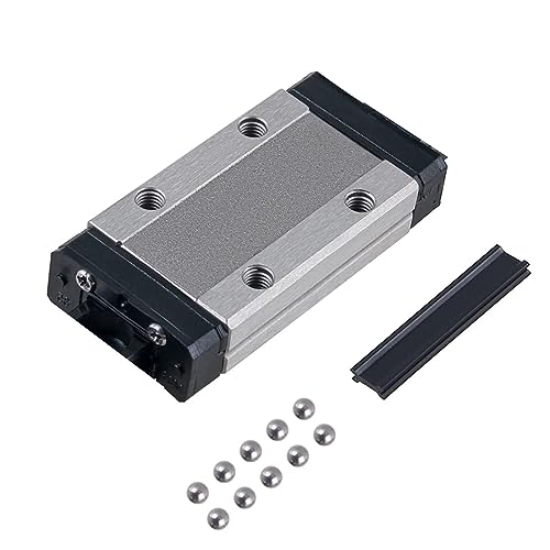 BEVDICNC MGN12H Wagenblock 1 Stück Schwarz Lagerböcke mit Stahlkugeln Grenzblöcke für MGN12H Linearführung für 3D Drucker CNC XYZ DIY Graviermaschine von BEVDICNC