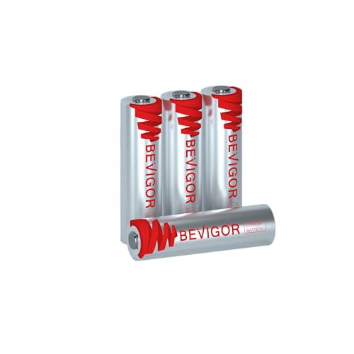 BEVIGOR AA Lithium-Batterien 4 Stück, 3000mAh 1.5V Hochkapazitäts-Doppel-A-Batterien, Nicht Wiederaufladbare AA-Batterien, Geeignet Für Taschenlampen und Andere Arten von Haushaltsgeräten von BEVIGOR