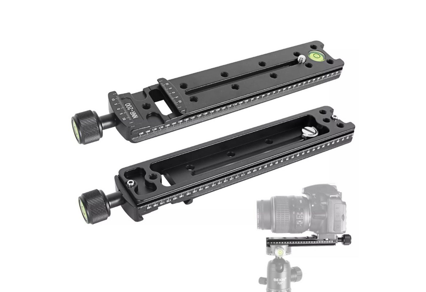 BEXIN 200mm Nodal Rail Slide Schnellwechselplatte für DSLR-Stativkopf Kamerastativ BEXIN 200mm Nodal Rail Slide Schnellwechselplatte für DSLR-Stativkopf Kamerastativ von BEXIN