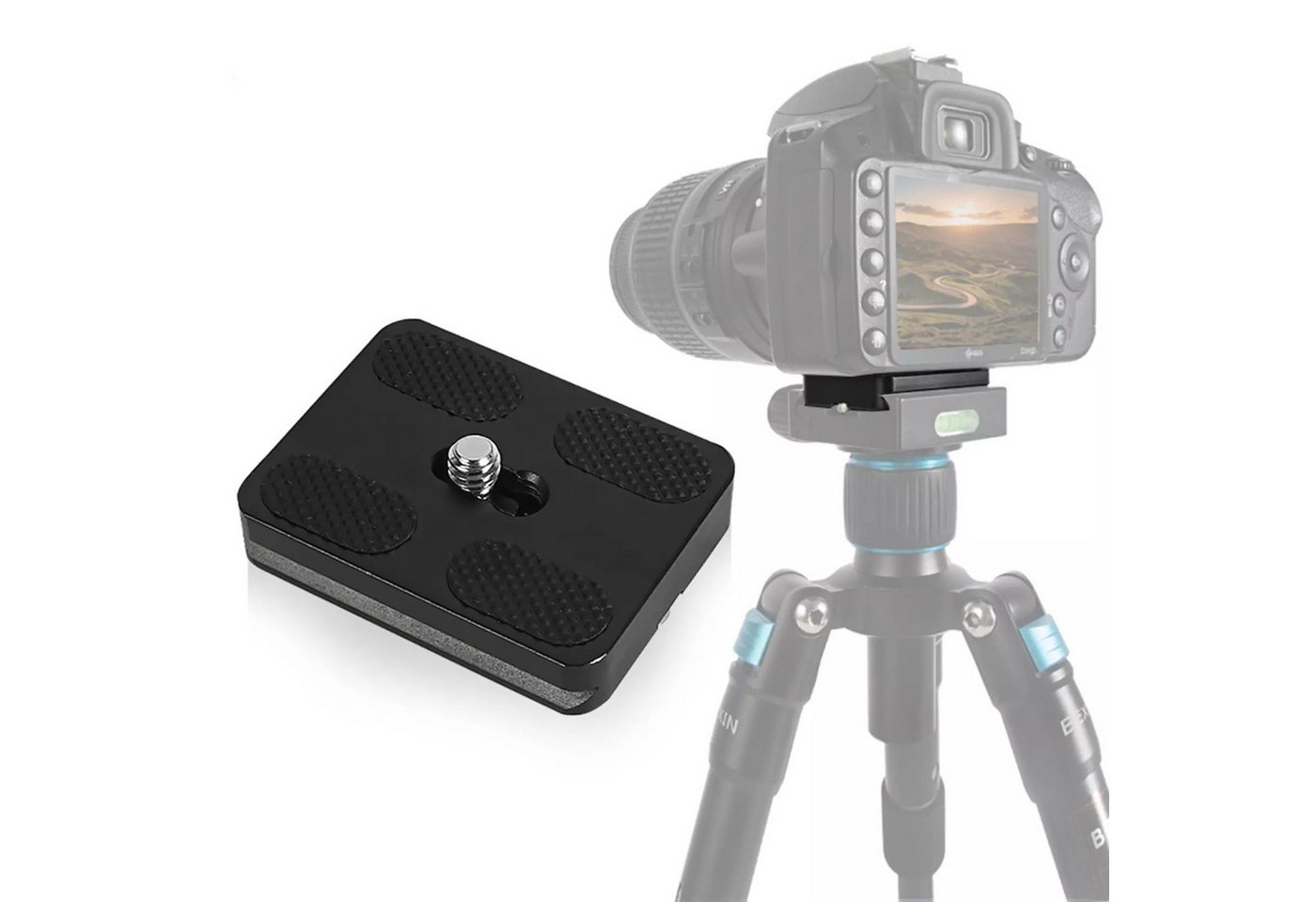 BEXIN 50mm Schnellwechselplatte Adapter Stativ für DSLR-Kameraköpfe Kamerastativ BEXIN 50mm Schnellwechselplatte Adapter Stativ für DSLR-Kameraköpfe Kamerastativ von BEXIN