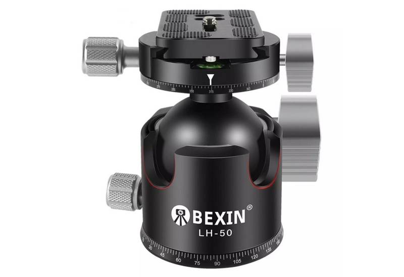 BEXIN Panoramakopf 360° Panorama Stativkopf und 70mm Platte für DSLR-Kamera Stativ von BEXIN