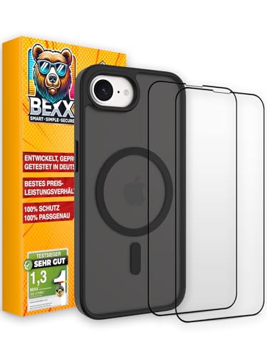 BEXX 360 Guard | Rundum-Sorglos-Paket | Für iPhone 16e 2025 | Stoßfeste Hülle + 2X 9H Hochleistungs Schutzgläser | Maximaler Rundumschutz | Für MagSafe von BEXX smart simple secure