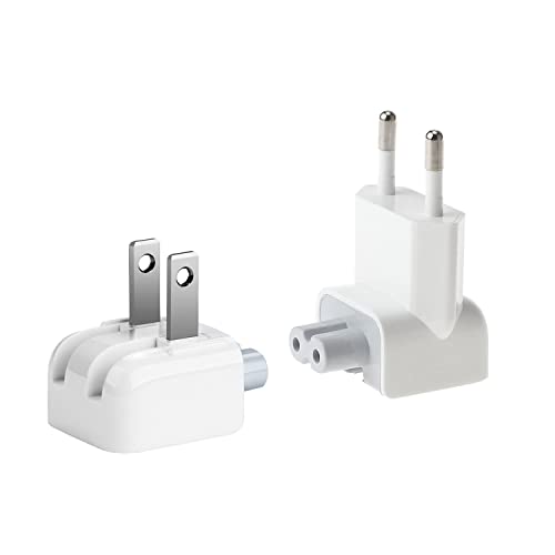 BEYEE Reise-Adapter-Kit, US,EU 2-poliger Duckhead-Netzstecker, kompatibel mit iPod, iPhone, Tablets, Mac Notebooks-Ladegeräten, Netzteil von BEYEE