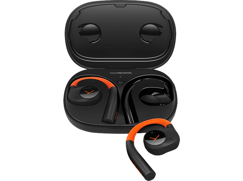 BEYERDYNAMIC VERIO 200 Sport, Open-ear Kopfhörer Bluetooth Schwarz/Orange von BEYERDYNAMIC
