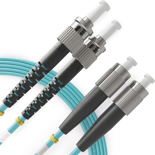 BEYONDTECH LWL Patchkabel ST FC OM4 - Glasfaser Multimode Duplex (2 Meter) UPC/UPC - 50/125 40G (LSZH) von BEYONDTECH
