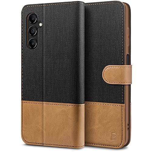BEZ Handyhülle für Samsung Galaxy A14 Hülle, Tasche Kompatibel für Samsung A14, Schutzhüllen aus Klappetui mit Kreditkartenhaltern, Ständer, Magnetverschluss, Schwarz BEZ Handyhülle für Samsung Galaxy A14 Hülle, Tasche Kompatibel für Samsung A14, Schutzhüllen aus Klappetui mit Kreditkartenhaltern, Ständer, Magnetverschluss, Schwarz von BEZ