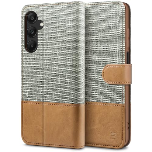 BEZ Handyhülle für Samsung Galaxy A25 5G Hülle, Tasche Kompatibel für Samsung A25 5G, Schutzhüllen aus Klappetui mit Kreditkartenhaltern, Ständer, Magnetverschluss, Grau BEZ Handyhülle für Samsung Galaxy A25 5G Hülle, Tasche Kompatibel für Samsung A25 5G, Schutzhüllen aus Klappetui mit Kreditkartenhaltern, Ständer, Magnetverschluss, Grau von BEZ