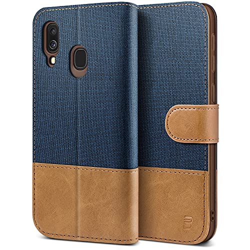 BEZ Handyhülle für Samsung Galaxy A40 Hülle, Tasche Kompatibel für Samsung Galaxy A40, Schutzhüllen aus Klappetui mit Kreditkartenhaltern, Ständer, Magnetverschluss, Blaue Marine BEZ Handyhülle für Samsung Galaxy A40 Hülle, Tasche Kompatibel für Samsung Galaxy A40, Schutzhüllen aus Klappetui mit Kreditkartenhaltern, Ständer, Magnetverschluss, Blaue Marine von BEZ