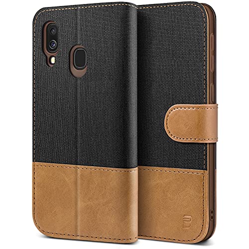BEZ Handyhülle für Samsung Galaxy A40 Hülle, Tasche Kompatibel für Samsung Galaxy A40, Schutzhüllen aus Klappetui mit Kreditkartenhaltern, Ständer, Magnetverschluss, Schwarz BEZ Handyhülle für Samsung Galaxy A40 Hülle, Tasche Kompatibel für Samsung Galaxy A40, Schutzhüllen aus Klappetui mit Kreditkartenhaltern, Ständer, Magnetverschluss, Schwarz von BEZ