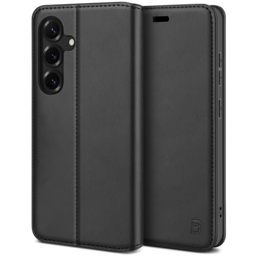 BEZ Handyhülle für Samsung Galaxy S25 Hülle, Premium Tasche Kompatibel für Samsung S25, Tasche Case Schutzhüllen aus Klappetui mit Kreditkartenhaltern, Ständer, Magnetverschluss, Schwarz BEZ Handyhülle für Samsung Galaxy S25 Hülle, Premium Tasche Kompatibel für Samsung S25, Tasche Case Schutzhüllen aus Klappetui mit Kreditkartenhaltern, Ständer, Magnetverschluss, Schwarz von BEZ