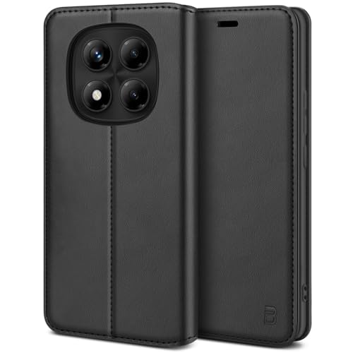 BEZ Handyhülle für Xiaomi Redmi Note 14 Pro 5G Hülle, Tasche für Redmi Note 14 Pro 5G, Case Schutzhüllen aus Klappetui mit Kreditkartenhaltern, Ständer, Magnetverschluss, Schwarz BEZ Handyhülle für Xiaomi Redmi Note 14 Pro 5G Hülle, Tasche für Redmi Note 14 Pro 5G, Case Schutzhüllen aus Klappetui mit Kreditkartenhaltern, Ständer, Magnetverschluss, Schwarz von BEZ