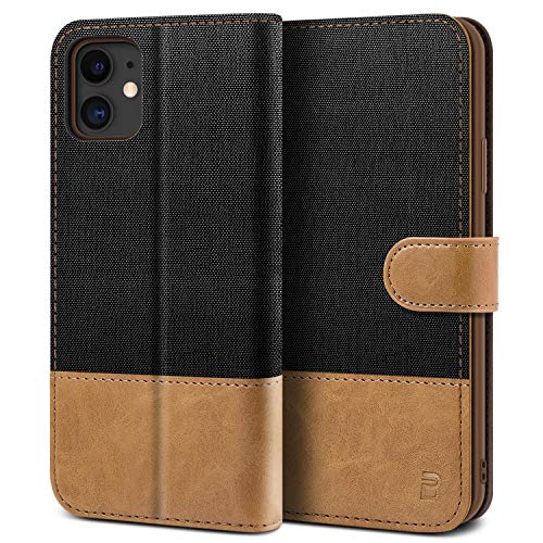 BEZ Handyhülle für iPhone 11 Hülle, Tasche Kompatibel für iPhone 11, Schutzhüllen aus Klappetui mit Kreditkartenhaltern, Ständer, Magnetverschluss, Schwarz BEZ Handyhülle für iPhone 11 Hülle, Tasche Kompatibel für iPhone 11, Schutzhüllen aus Klappetui mit Kreditkartenhaltern, Ständer, Magnetverschluss, Schwarz von BEZ