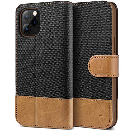 BEZ Handyhülle für iPhone 12 Hülle, Hülle für iPhone 12 Pro, Tasche Kompatibel für iPhone 12, iPhone 12 Pro, Schutzhüllen aus Klappetui mit Kreditkartenhaltern, Ständer, Magnetverschluss, Schwarz BEZ Handyhülle für iPhone 12 Hülle, Hülle für iPhone 12 Pro, Tasche Kompatibel für iPhone 12, iPhone 12 Pro, Schutzhüllen aus Klappetui mit Kreditkartenhaltern, Ständer, Magnetverschluss, Schwarz von BEZ