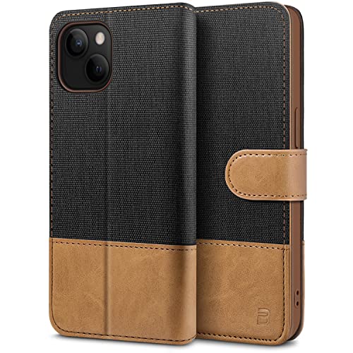 BEZ Handyhülle für iPhone 13 Hülle Klappbar, Lederhülle Case PU Leder Kompatibel für Apple iPhone 13, Tasche Klapphülle mit Kartenfach, Ständer, Magnetverschluss, Schwarz BEZ Handyhülle für iPhone 13 Hülle Klappbar, Lederhülle Case PU Leder Kompatibel für Apple iPhone 13, Tasche Klapphülle mit Kartenfach, Ständer, Magnetverschluss, Schwarz von BEZ