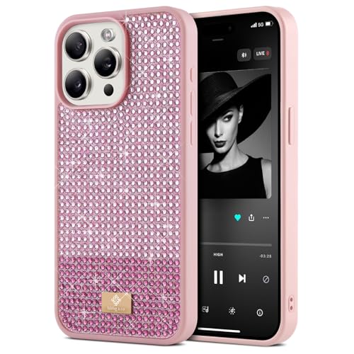 BEZ Handyhülle für iPhone 14 Pro Hülle Glitzer, Sparkle Diamond Crystal Bling Hülle mit Bling & Co. Serie für iPhone 14 Pro, Taffy Rosa BEZ Handyhülle für iPhone 14 Pro Hülle Glitzer, Sparkle Diamond Crystal Bling Hülle mit Bling & Co. Serie für iPhone 14 Pro, Taffy Rosa von BEZ