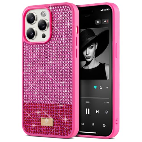 BEZ Handyhülle für iPhone 14 Pro Max Hülle Glitzer, Sparkle Diamond Crystal Bling Hülle mit Bling & Co. Serie für iPhone 14 Pro Max, Barbie Pink BEZ Handyhülle für iPhone 14 Pro Max Hülle Glitzer, Sparkle Diamond Crystal Bling Hülle mit Bling & Co. Serie für iPhone 14 Pro Max, Barbie Pink von BEZ