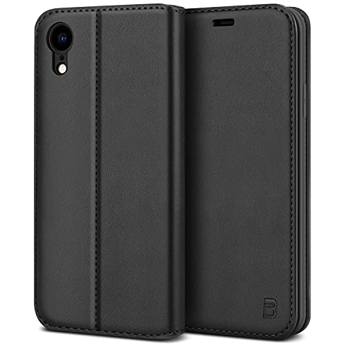 BEZ Handyhülle für iPhone XR Hülle, Premium Tasche Kompatibel für iPhone XR, Schutzhüllen aus Klappetui mit Kreditkartenhaltern, Ständer, Magnetverschluss, Schwarz BEZ Handyhülle für iPhone XR Hülle, Premium Tasche Kompatibel für iPhone XR, Schutzhüllen aus Klappetui mit Kreditkartenhaltern, Ständer, Magnetverschluss, Schwarz von BEZ