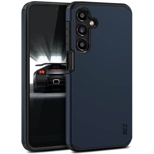 BEZ Hülle für Samsung Galaxy A16 5G Hülle, Handyhülle Tasche Stoßfestes Kompatibel mit Samsung A16 5G, [Heavy Duty Serie] Outdoor Dual Layer Armor Case Handy Schutzhülle Robuste, Dunkelblau von BEZ