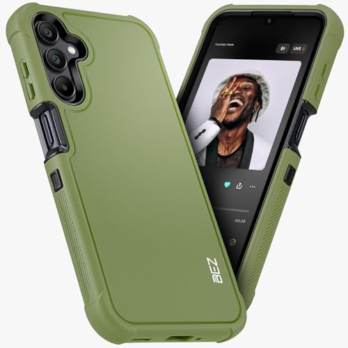 BEZ Hülle für Samsung Galaxy A16 5G Hülle, Robuste Hochleistungshülle, Militärqualität, Staubdichte, rutschfeste Dauerhafte Schutzhülle für Samsung A16 5G, Dunkelgrün BEZ Hülle für Samsung Galaxy A16 5G Hülle, Robuste Hochleistungshülle, Militärqualität, Staubdichte, rutschfeste Dauerhafte Schutzhülle für Samsung A16 5G, Dunkelgrün von BEZ