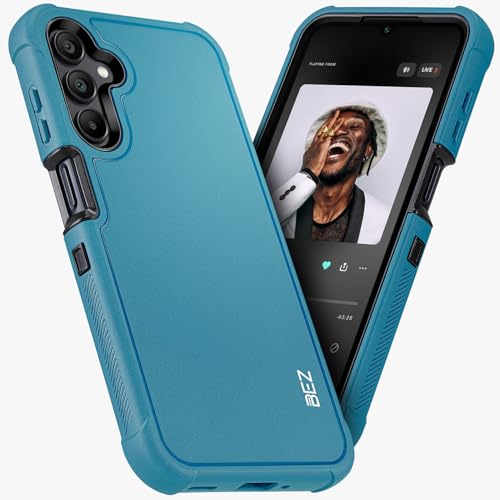 BEZ Hülle für Samsung Galaxy A16 5G Hülle, Robuste Hochleistungshülle, Militärqualität, Staubdichte, rutschfeste Dauerhafte Schutzhülle für Samsung A16 5G, Himmelblau BEZ Hülle für Samsung Galaxy A16 5G Hülle, Robuste Hochleistungshülle, Militärqualität, Staubdichte, rutschfeste Dauerhafte Schutzhülle für Samsung A16 5G, Himmelblau von BEZ