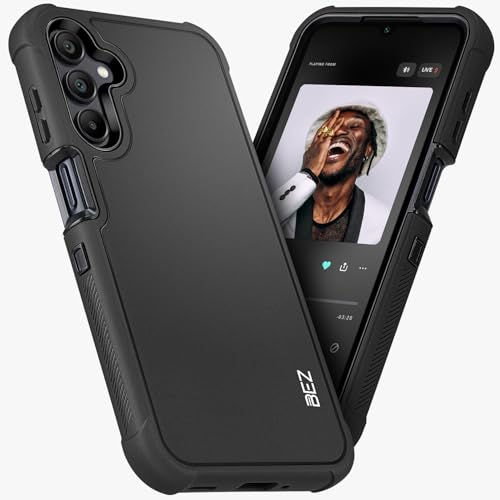 BEZ Hülle für Samsung Galaxy A16 5G Hülle, Robuste Hochleistungshülle, Militärqualität, Staubdichte, rutschfeste Dauerhafte Schutzhülle für Samsung A16 5G, Schwarz BEZ Hülle für Samsung Galaxy A16 5G Hülle, Robuste Hochleistungshülle, Militärqualität, Staubdichte, rutschfeste Dauerhafte Schutzhülle für Samsung A16 5G, Schwarz von BEZ