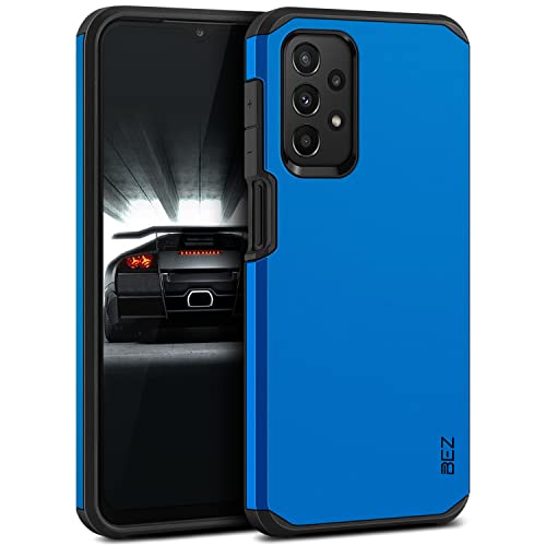 BEZ Hülle für Samsung Galaxy A23 5G Hülle, Handyhülle Tasche Stoßfestes Kompatibel für Samsung A23 5G, [Heavy Duty Serie] Outdoor Dual Layer Armor Case Handy Schutzhülle Robuste, Blaue Marine von BEZ