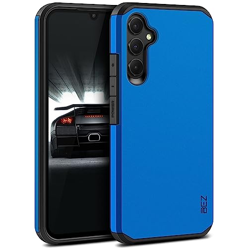 BEZ Hülle für Samsung Galaxy A34 5G Hülle, Handyhülle Tasche Stoßfestes Kompatibel für Samsung A34 5G, [Heavy Duty Serie] Outdoor Dual Layer Armor Case Handy Schutzhülle Robuste, Blaue Marine von BEZ
