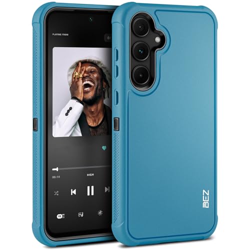 BEZ Handyhülle für Samsung Galaxy A35 5G Hülle, Robuste Hochleistungshülle, Militärqualität, Staubdichte, rutschfeste Dauerhafte Schutzhülle für Samsung A35 5G, Himmelblau BEZ Handyhülle für Samsung Galaxy A35 5G Hülle, Robuste Hochleistungshülle, Militärqualität, Staubdichte, rutschfeste Dauerhafte Schutzhülle für Samsung A35 5G, Himmelblau von BEZ