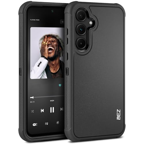 BEZ Hülle für Samsung Galaxy A35 5G Hülle, Robuste Hochleistungshülle, Militärqualität, Staubdichte, rutschfeste Dauerhafte Schutzhülle für Samsung A35 5G, Schwarz BEZ Hülle für Samsung Galaxy A35 5G Hülle, Robuste Hochleistungshülle, Militärqualität, Staubdichte, rutschfeste Dauerhafte Schutzhülle für Samsung A35 5G, Schwarz von BEZ