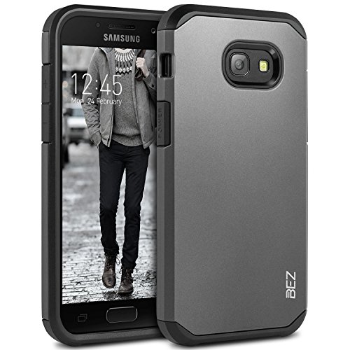 BEZ Hülle für Samsung Galaxy A5 2017 Hülle, Handyhülle Kompatibel für Samsung Galaxy A5 2017 Stoßfestes, [Heavy Duty] Outdoor Dual Layer Armor Case Handy Schutzhülle [Shockproof] Robuste - Silber von BEZ